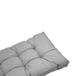 Ensemble de coussins capitonnés gris galet pour banquette 120x60cm, épais 15cm, avec 1 assise et 2 dossiers, pour fauteuils et canapés.