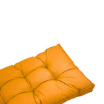 Coussins pour salon de jardin capitonné 100x50cm jaune - Deco-arts.fr