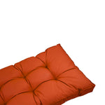 Coussins pour salon de jardin capitonné 120x60cm orange - Deco-arts.fr