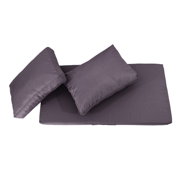 Coussins pour salon de jardin déhoussable 120x60cm Gris carbone - Deco-arts.fr