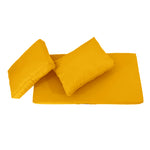 Conjunto de Cojines para Salón de Jardín 120x60 Amarillo - Con Funda Extraíble & Anti-UV (1 Asiento + 2 Respaldos)