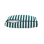 Coussins pour fauteuils et canapés en salon jardin, rayures vertes, ensemble 50x50 cm, tissu premium 270g, Deco-arts.fr