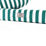 Conjunto de Cojines para Salón de Jardín 60x60 Rayas Verde - Premium 270g (Asiento + Respaldo)