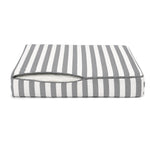 Conjunto de Cojines para Salón de Jardín 50x50 Rayas Gris Claro - Premium 270g (Asiento + Respaldo)