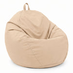 Pouf poire XL de exterior - 110x120 cm - Beige