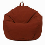 Puf Pera XL 110x120 Terracota - Con Funda Extraíble & Impermeable (Garni Perlas)