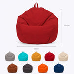 Pouf poire XL de exterior - 110x120 cm - Rojo