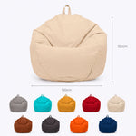 Pouf poire XL de exterior - 110x120 cm - Beige