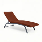 Détail tissu matelas terracotta