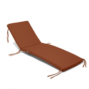Colchoneta para Tumbona 185x60 Terracota - Con Funda Extraíble & Impermeable (Tumbona)