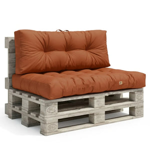 Ensemble Coussins Palette 120x80 Terracotta - Imperméable & Épais 15cm