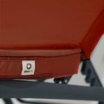 Matelas transat déhoussable 185x55 gris carbone — bain de soleil