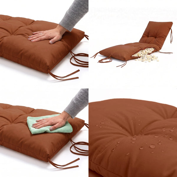 Matelas Bain de Soleil 185x60 Terracotta, imperméable