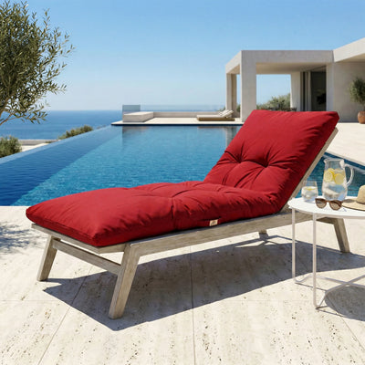 Matelas Bain de Soleil 185x55 Rouge Piment - vue principale