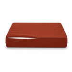 Ensemble Coussins Salon Jardin 60x60 Terracotta - Déhoussable & Anti-UV (Assise + Dossier)
