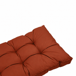 Ensemble Coussins Capitonné 50x50 Terracotta - Épais 15cm & Moelleux (Assise + Dossier)