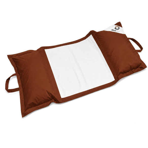 Puf Flotante para Piscina XXL 170x90 Terracota - Colchoneta de Hamaca con Perlas (Confort Adulto)