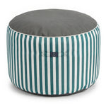 Pouf Rond Rayure Vert - Premium 270g - Hauteur 40cm Diamètre 70cm