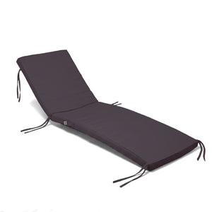 Colchoneta para Tumbona 185x60 Gris Carbón - Con Funda Extraíble & Impermeable (Tumbona)