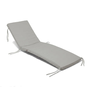 Colchoneta para Tumbona 185x60 Gris Guijarro - Con Funda Extraíble & Impermeable (Tumbona)
