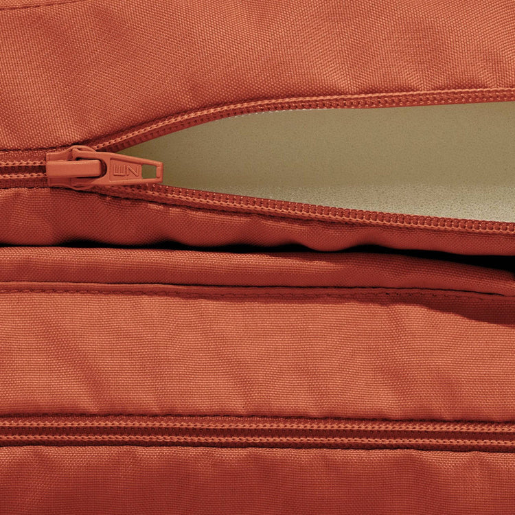 Coussin Bain de Soleil Terracotta - Matelas pour Transat Déhoussable - 185x60x5cm - Deco-arts.fr