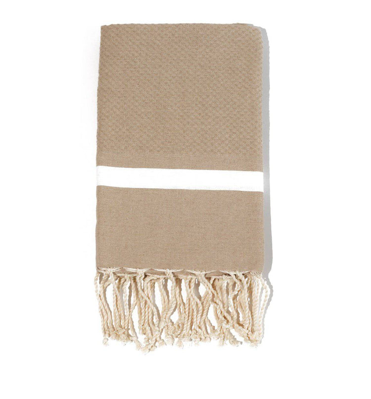 Fouta en coton tissage nid d&