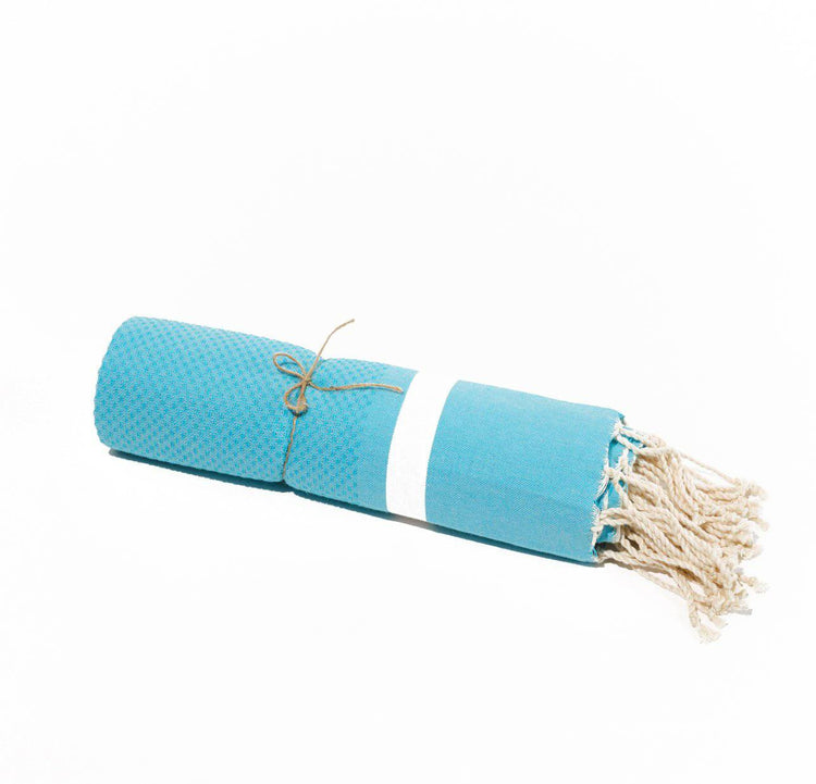 Fouta en coton tissage nid d&