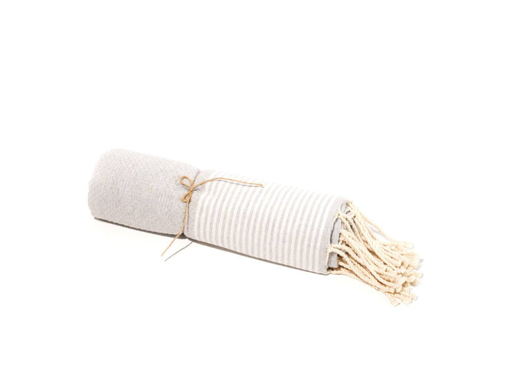 Fouta en coton tissage nid d&