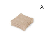 Coussin de sol lot de 2 - 40 x 40 cm Beige Clair - Deco-arts.fr