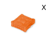 Coussin de sol lot de 2 - 40 x 40 cm Orange - Deco-arts.fr