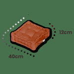 Coussin de sol lot de 2 - 40 x 40 cm Terracotta - Deco-arts.fr
