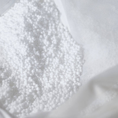 Pouf flottant géant pour piscine Deco-arts.fr, 170x90 cm, gris galet, matelas hamac à billes pour adultes extérieur.