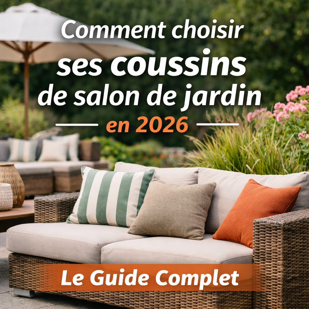 Comment choisir ses coussins salon de jardin en 2026 : le guide complet