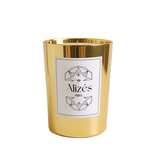Vela perfumada natural – Cera de abeja 180g – Pachulí y Ámbar