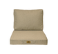 Coussins pour fauteuil effet lin déhoussable 60x60cm beige - Deco-arts.fr