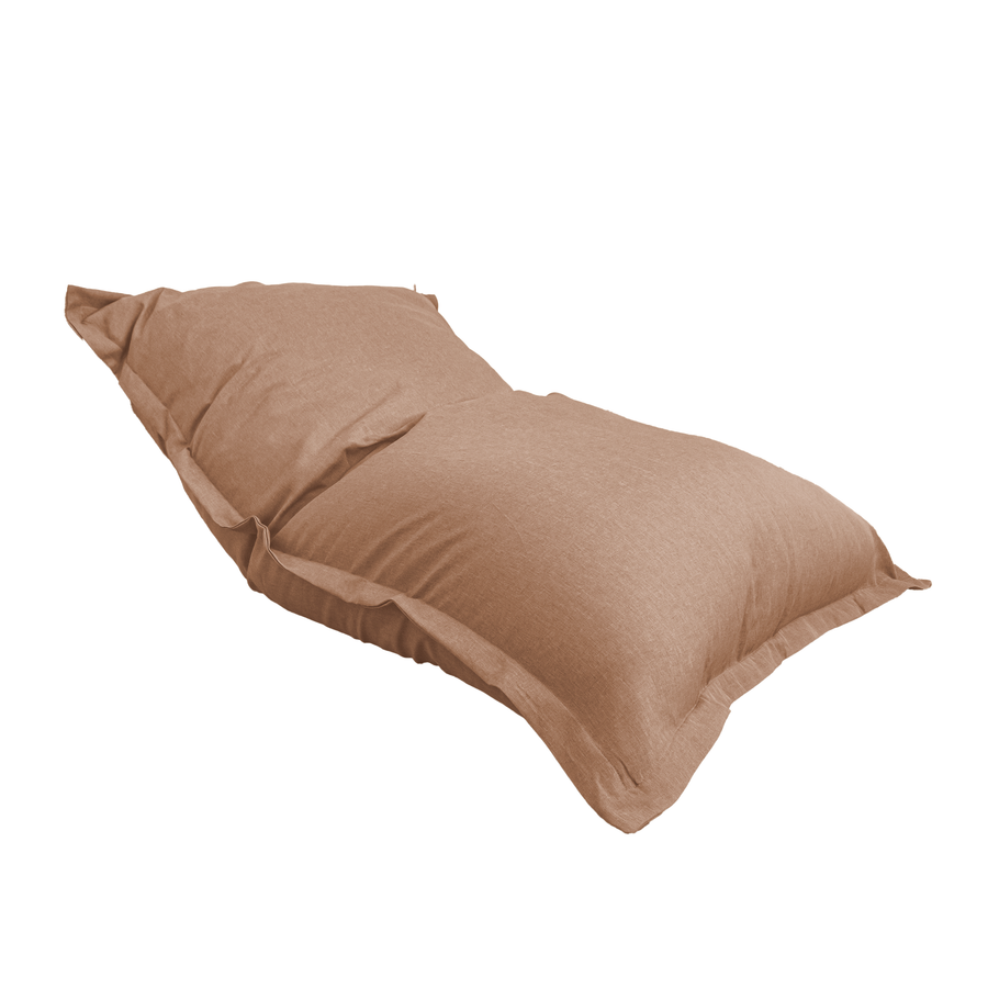 Puf Gigante XXL 190x155 Marron, relleno de copos de espuma