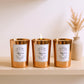 Trio Bougies La Tropézienne – 3x180g – Ambre & Rose – Alizés - Déco Arts