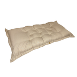 Coussin décoratif beige XXL Effet Lin 195x100cm, épais 15cm, pour canapé ou sol, style détente et confort.