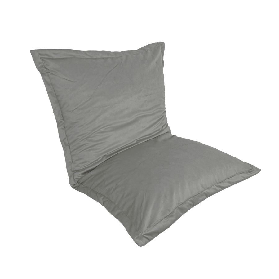 Puf Cojín Gigante XL 150x100 Gris Claro, funda desenfundable