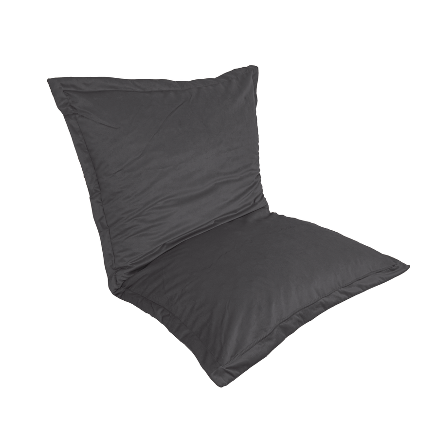 Puf Cojín Gigante XL 150x100 Gris Oscuro, funda desenfundable