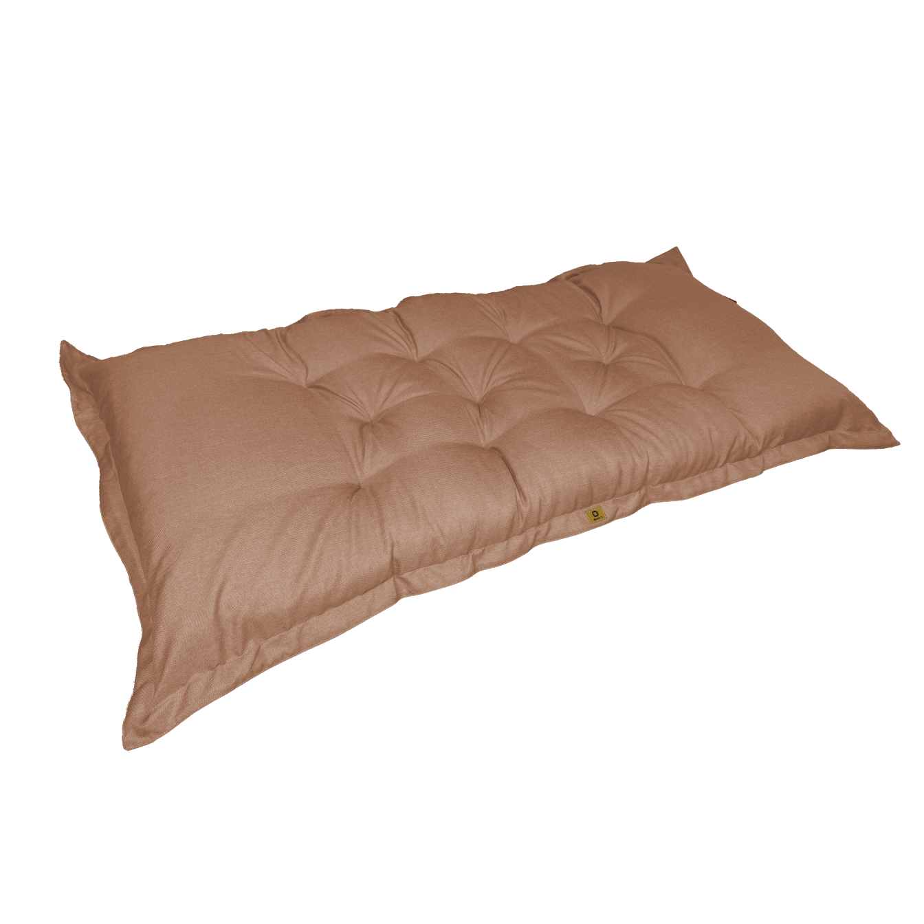 Futon XXL en lin matelas de sol 195x100cm - marron - Deco-arts.fr