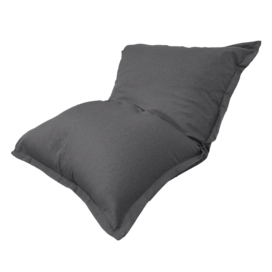 Puf Gigante XXL 190x155 Gris Chiné, funda desenfundable