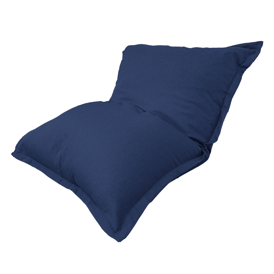 Puf Gigante XXL 190x155 Azul Índigo, funda desenfundable