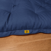 Futon XXL en lin matelas de sol 195x100cm - bleu indigo - Deco-arts.fr