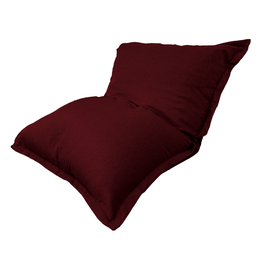 Puf Gigante XXL 190x155 Ciruela, funda desenfundable