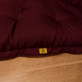 Futon XXL en lin matelas de sol 195x100cm - prune - Deco-arts.fr