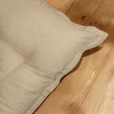Futon XXL en lin matelas de sol 195x100cm - beige - Deco-arts.fr
