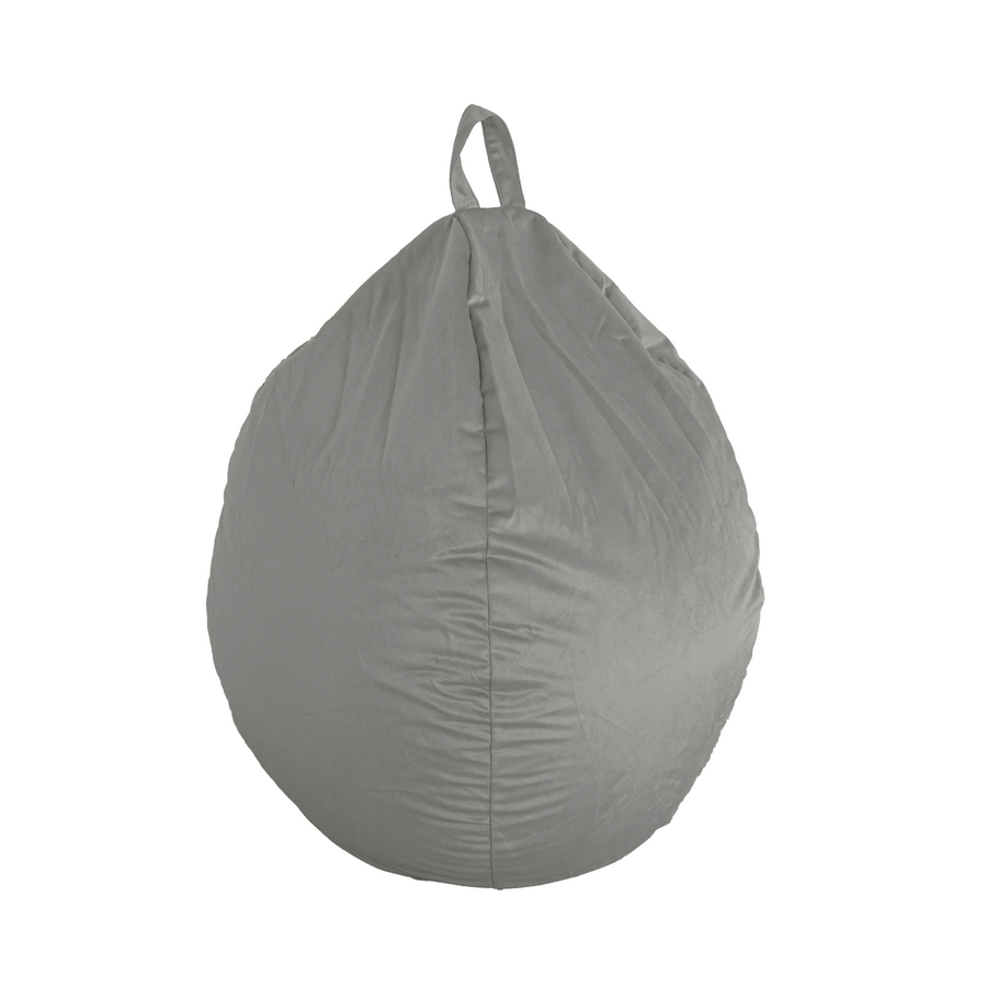 Pouf poire XL d'intérieur en tissu velours, tejido de terciopelo