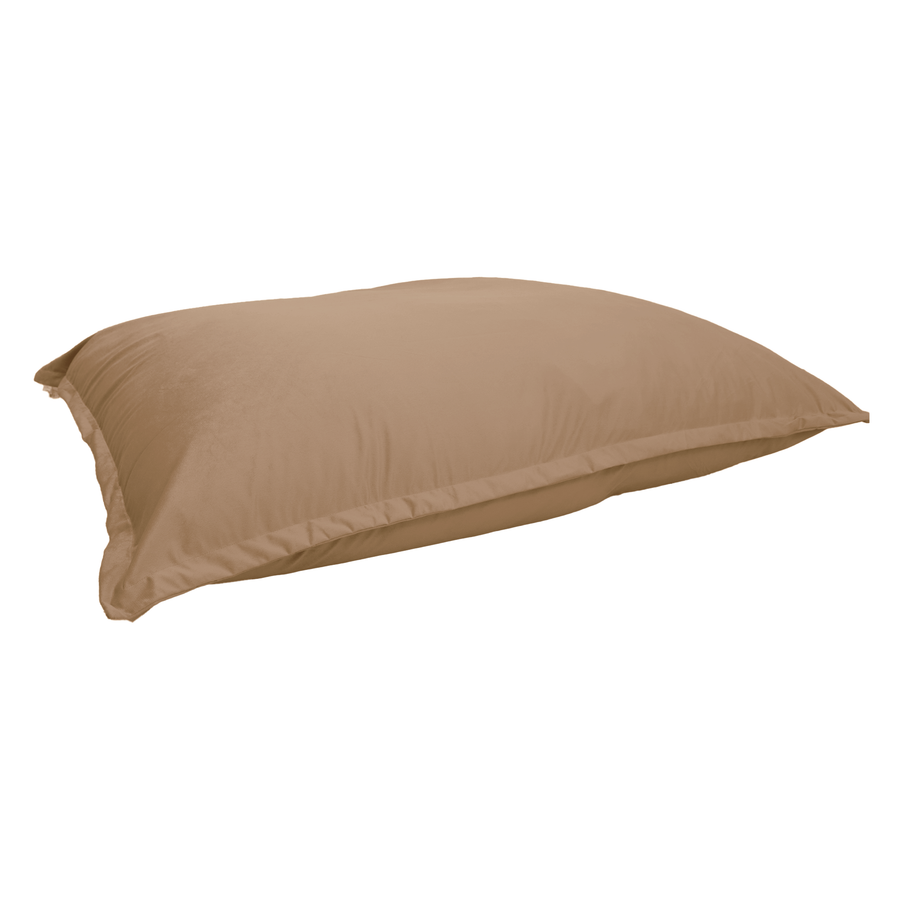 Puf Gigante XXL 190x155 Beige, tejido de terciopelo