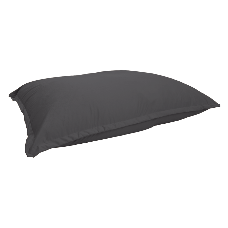 Puf Gigante XXL 190x155 Gris Oscuro, tejido de terciopelo